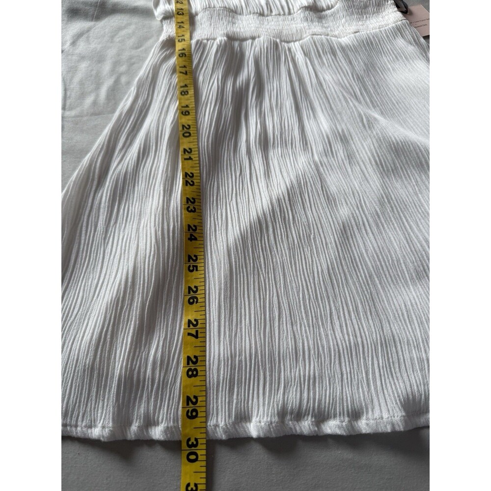 Love Squared Girls Size 8 White Dress Short Sleeve with Ruffle Detail NWT - Picture 7 of 9